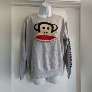 Paul Frank Fuzzy Logo Sweatshirt Juniors Large